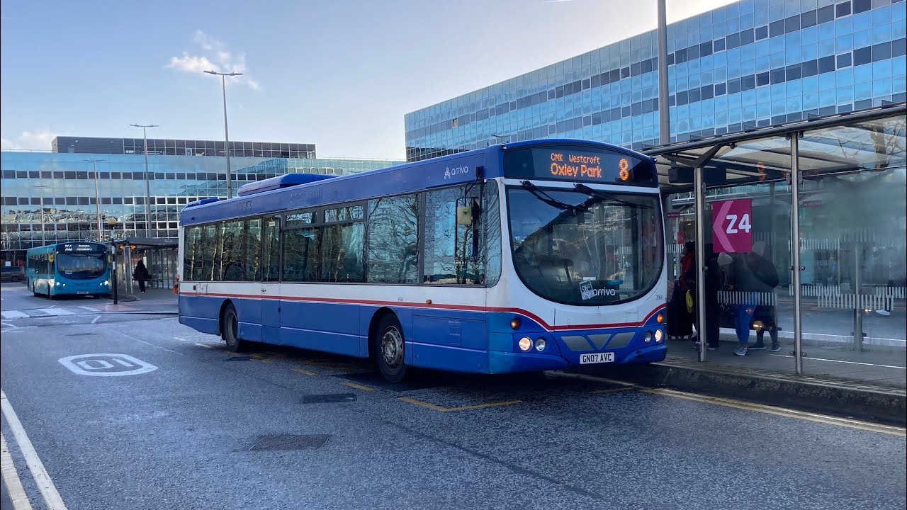 Arriva Beds & Bucks 8 米爾頓凱恩斯轉車站Milton Keynes BBI↩️ 奧克斯利公園 Oxley Park 🚌GN07 AVC/3906