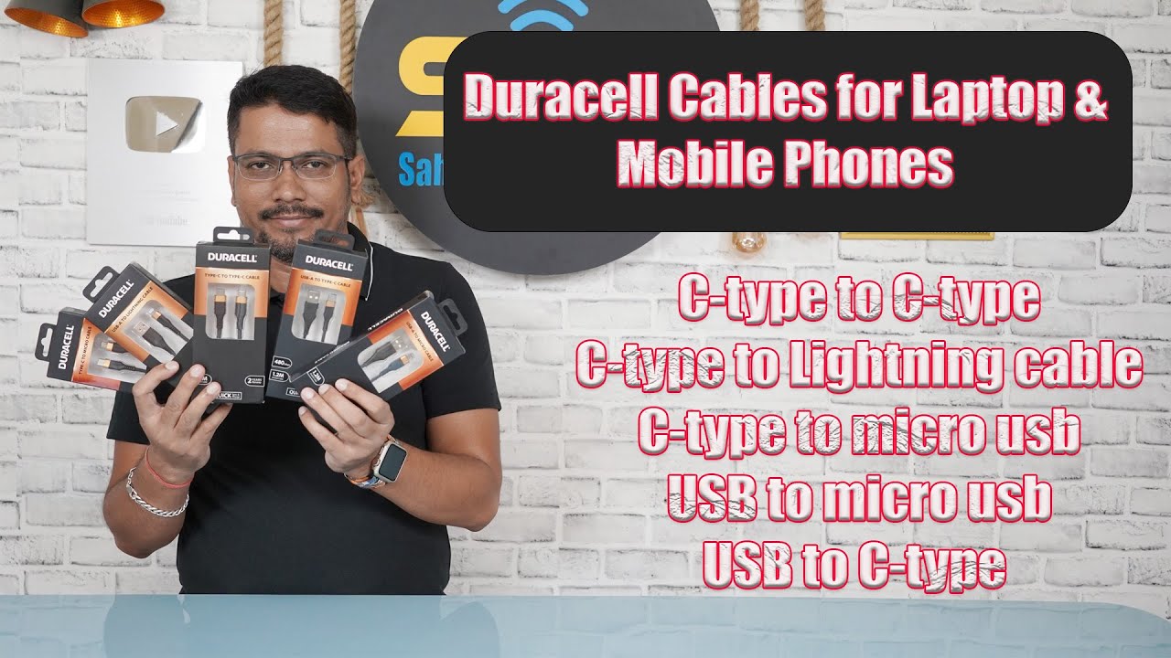 Duracell Cables for Laptop & Mobile Phones 🔥🔥 | C-type to C-type, C-type to Lightning & All Cables