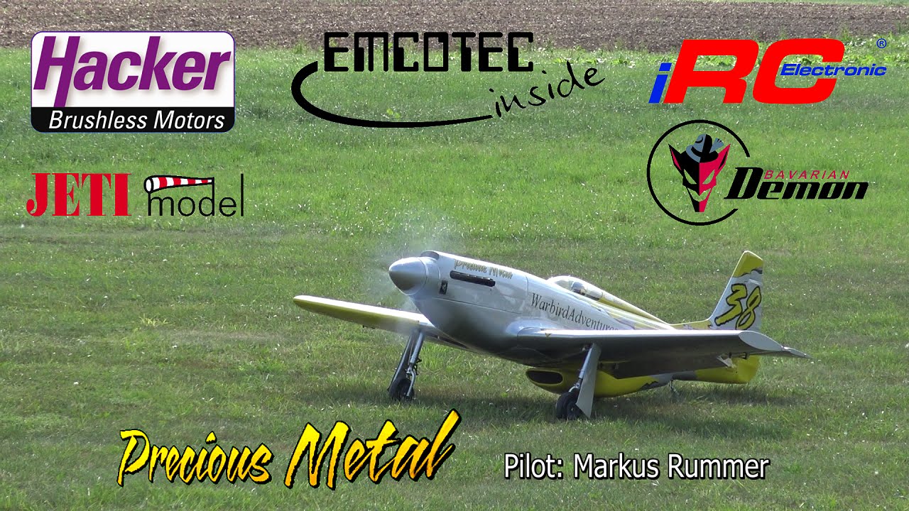 Rc P-51 Precious Metal