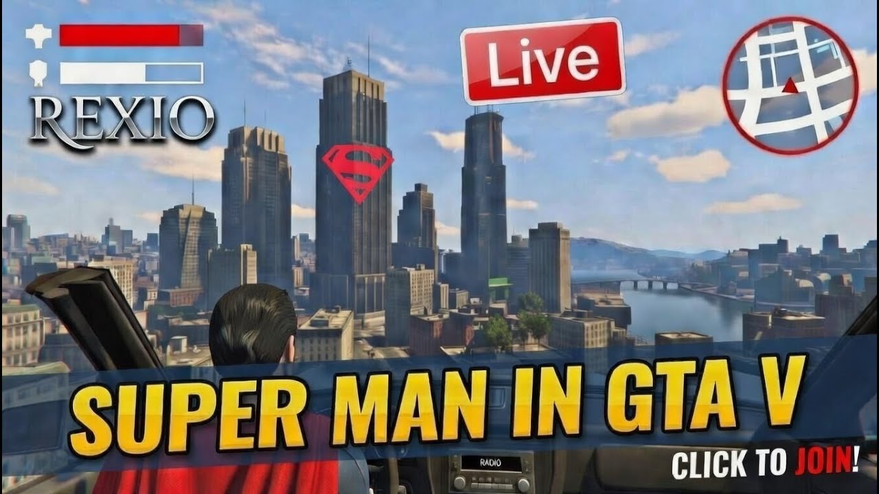 Mass Destruction In GTAV With Superman