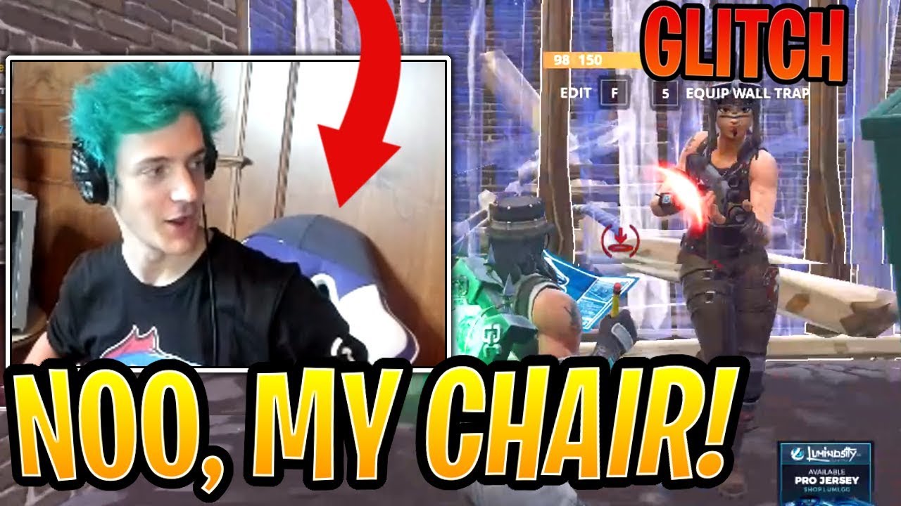 Ninja Rages So HARD at *NEW* Pyramid GLITCH He Almost BREAKS His Chair! - Fortnite Moments