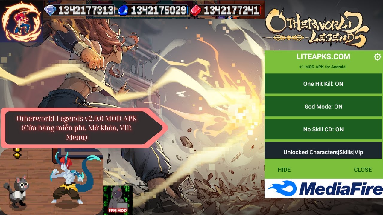 HƯỚNG DẪN HACK / MOD GAME : Otherworld Legends v2.9.0 ( VIP, Menu) #hackgame #otherworldlegends