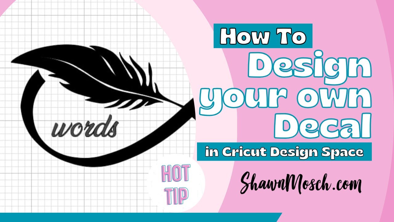 How To Design Your Own Decal in Cricut Design Space and Edit Images #cricuttips