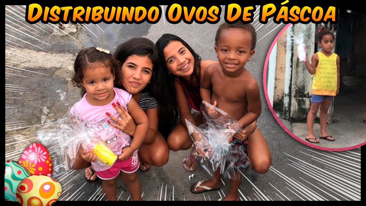 DISTRIBUINDO OVOS DE PÁSCOA NA RUA !!! *Doando* ‹ FAMÍLIA BM ›