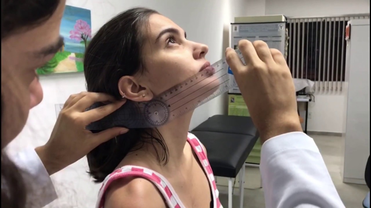 Goniometria- Extens&atilde;o Coluna Cervical