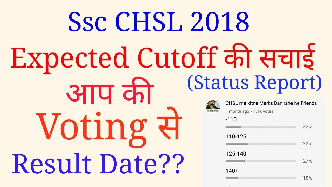 Ssc CHSL 2018 Result Date and Expected Cutoff