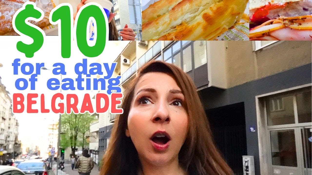 🇷🇸 $10 Food Challenge in Belgrade, Serbia 🇷🇸 | Pljeskavica | Burek  + Nikola Tesla Museum ⚡