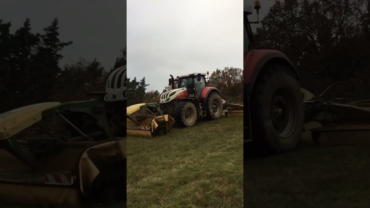 Steyr Terus + Krone easycut#steyr#krone#terus#tractor#traktor#zemedelstvi#agriculture#viralshort#300