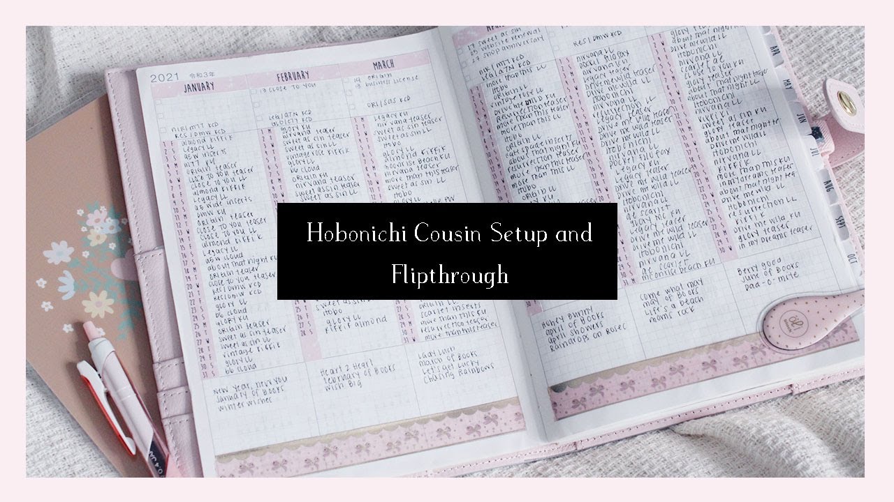 Hobonichi Cousin August - October 2021 Flipthrough and Setup | Ana Jolene Printables