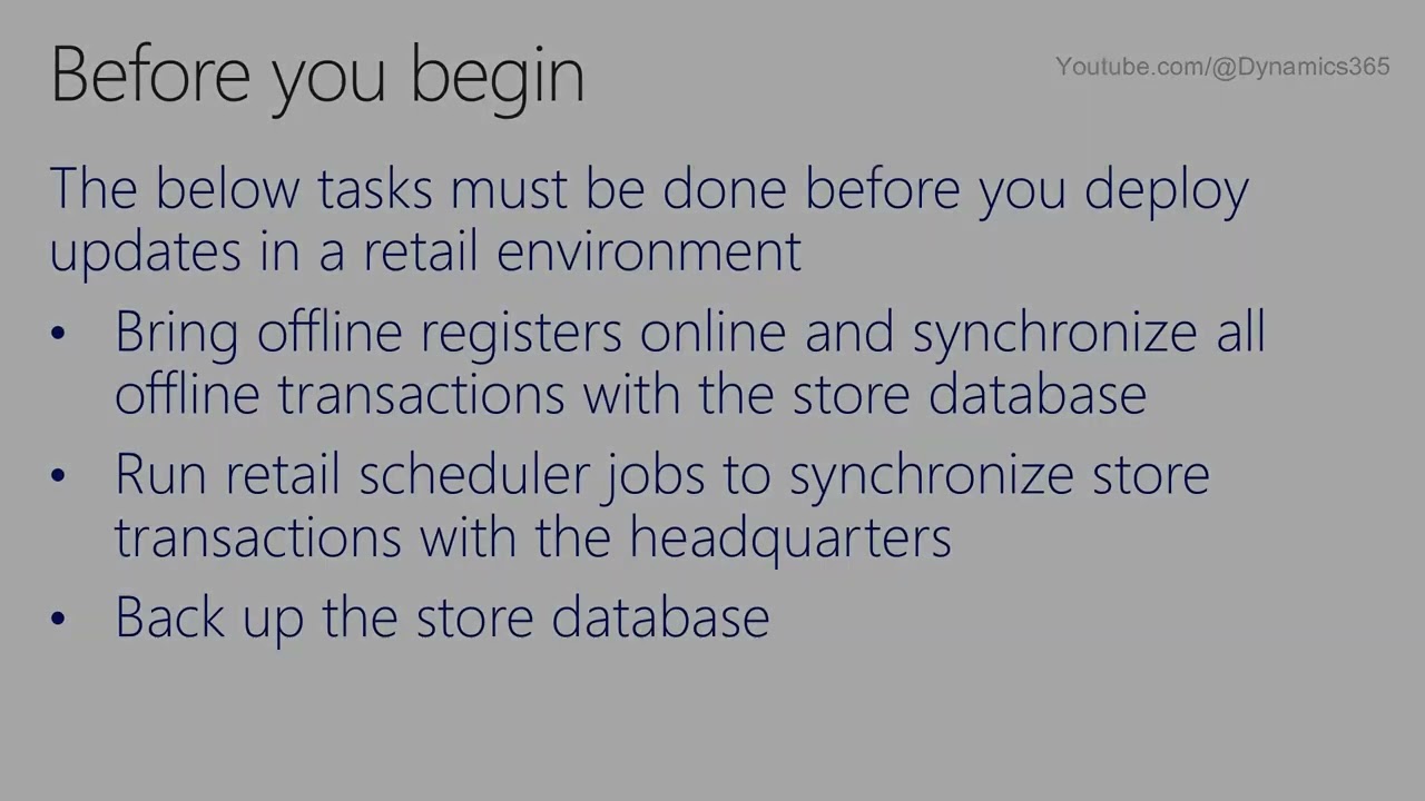 AX 2012 R3 Retail Development and Customization - 06 Deployment and hotfix update