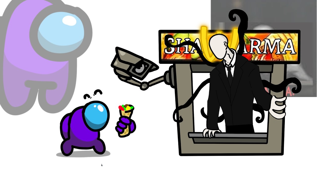 Mini Crewmate and Roblox Scary Shawarma Kiosk: the ANOMALY Characters | Among Us