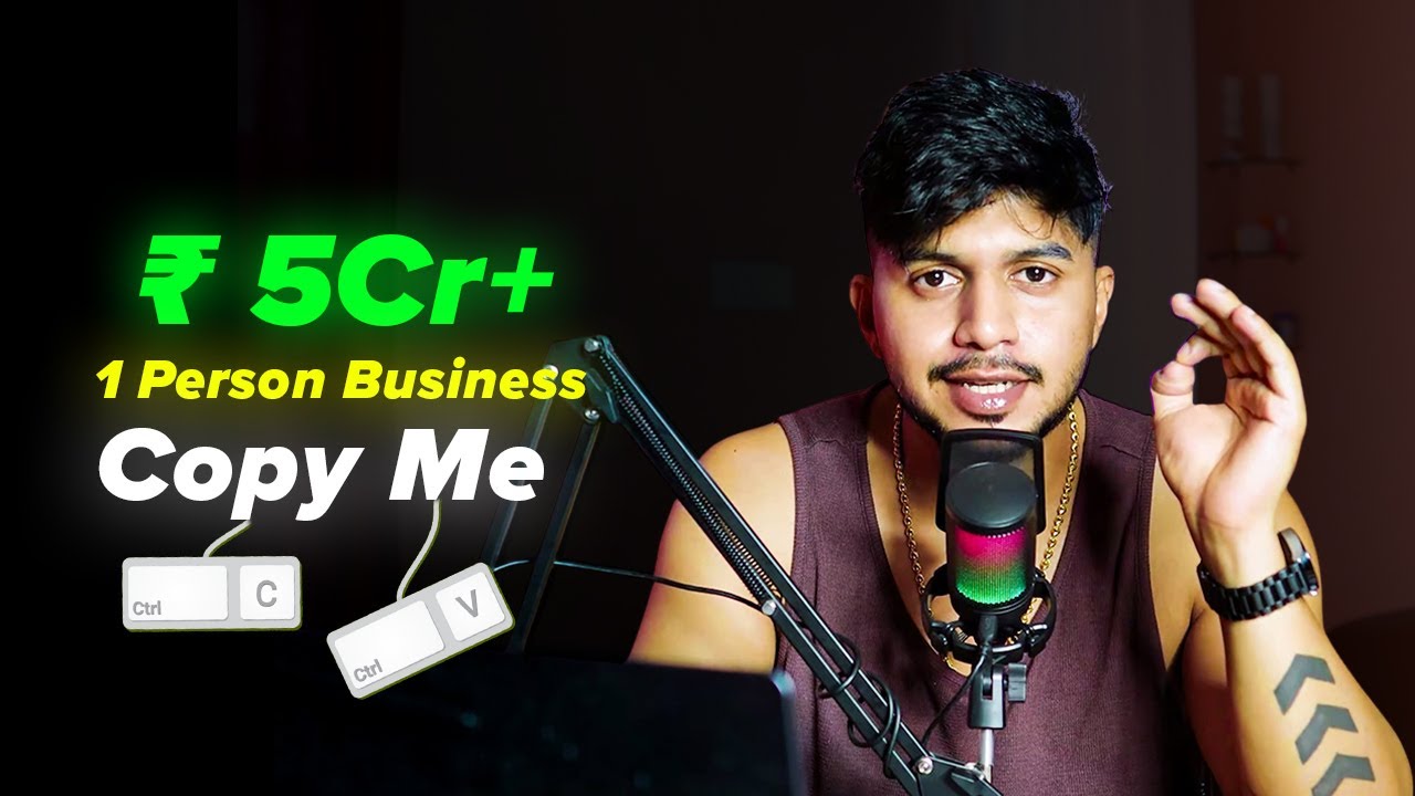 How I made ₹5Cr+ with ONE-PERSON Business(you can just copy me)