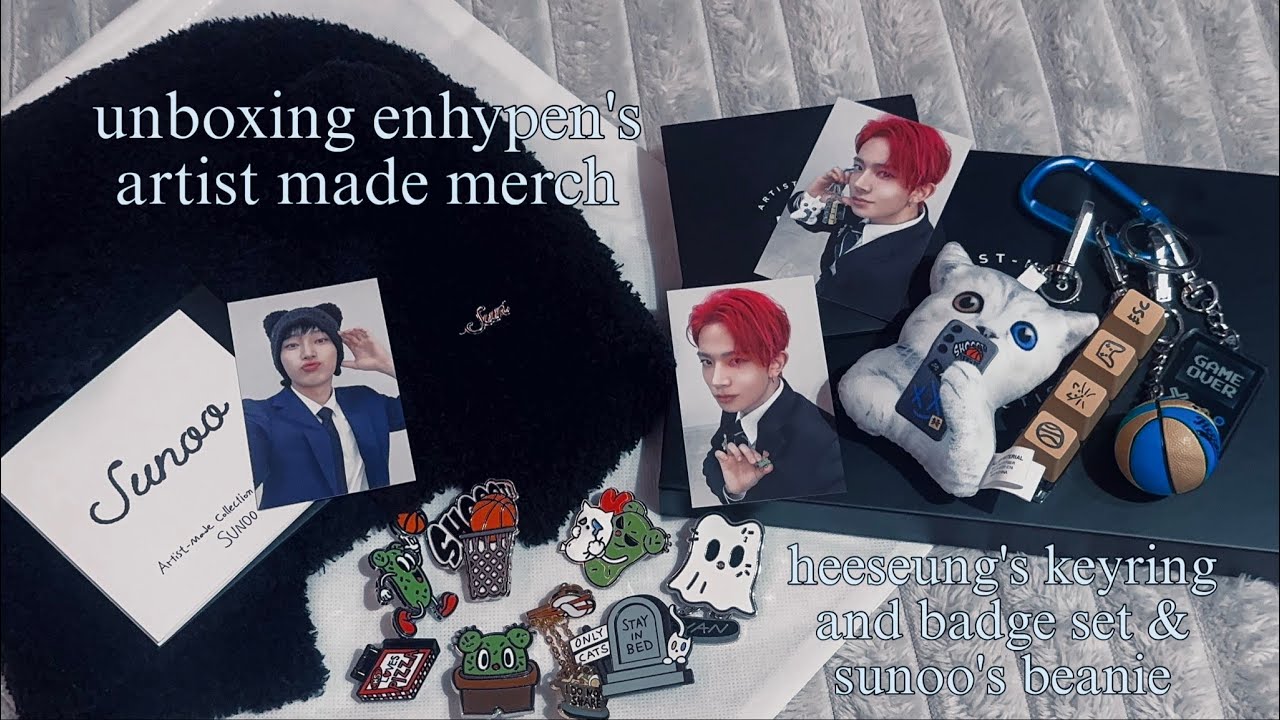 enhypen artist made merch unboxing!  🪡🖇️🧊