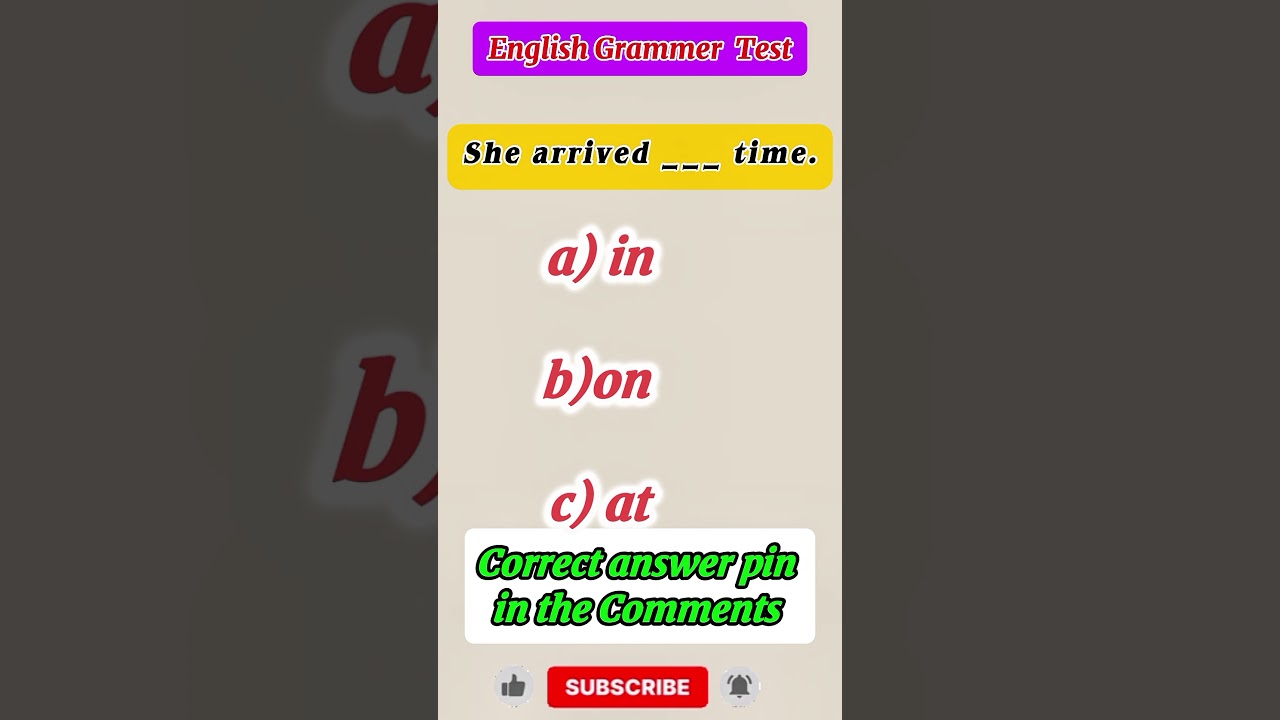 #englishquiztime