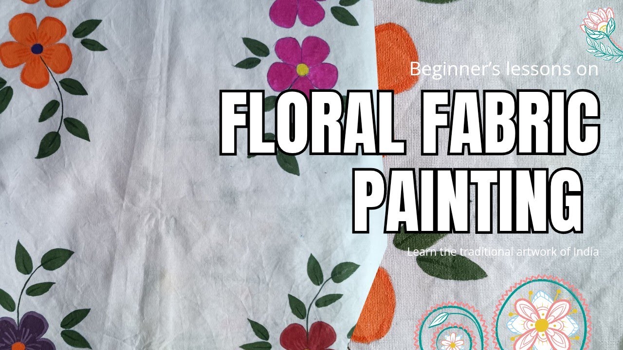Beginner Friendly Fabric Painting LIVE | Simple Floral Art 