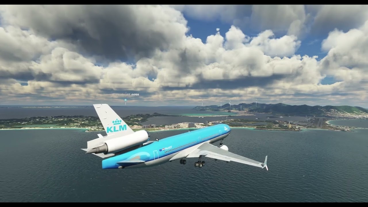 MD-11 Landing at Princess Juliana International Airport (TNCM) - Sint Maarten - MSFS 2020
