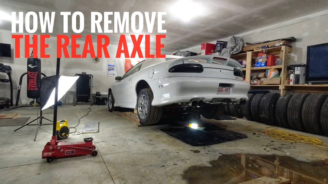 How to remove the rear axle on a 4th Gen Fbody - Removing the rear axle on a 2002 Camaro SS