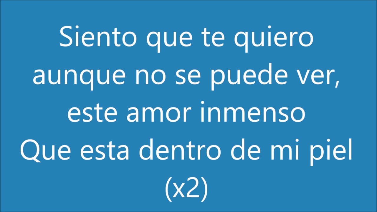 KARAOKE Siento que te quiero - Zacarias Ferreira