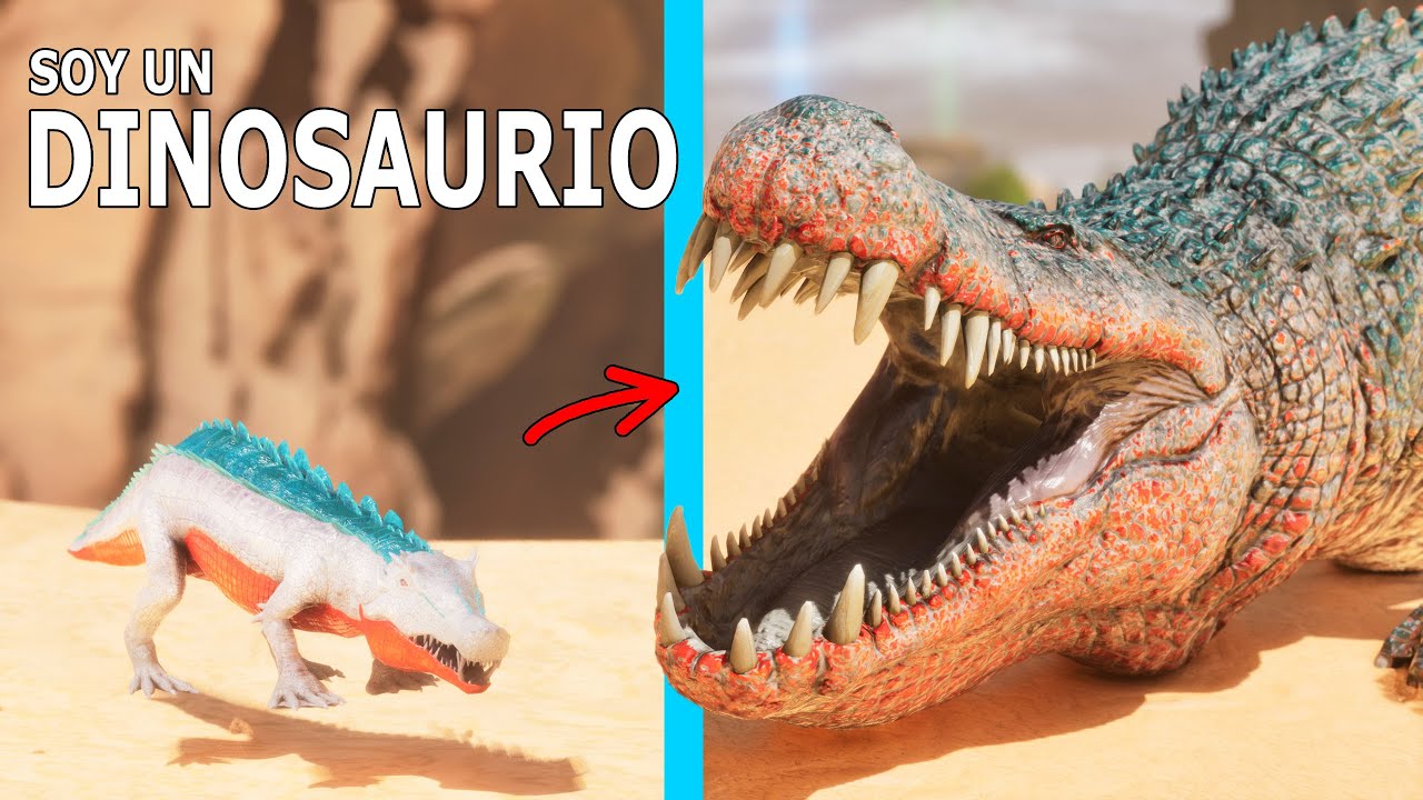 LA HISTORIA DEL PEQUEÑO COCODRILO DINOSAURIO DEINOSUCHUS! nuevo cocodrilo en ARK Soy un Dinosaurio