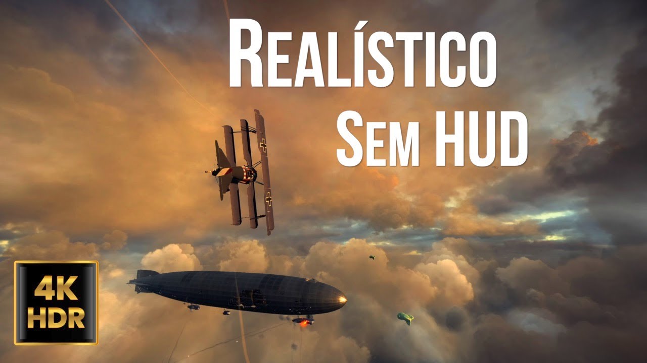 Battlefield 1: Ataque Aéreo | Sem HUD | Realístico | 4K HDR