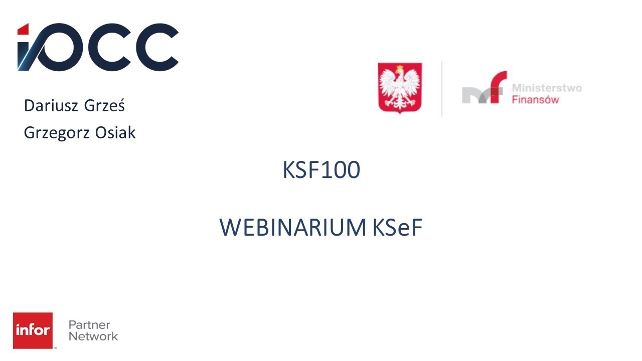 WEBINARIUM „Obsługa KSeF prosto z Infor M3”