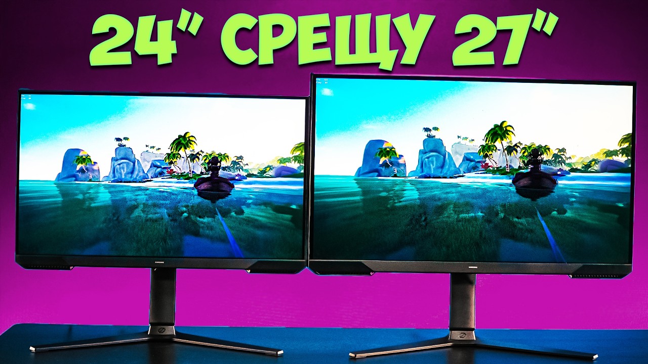 27 инча срещу 24 инча при 1080p - Най-добрият бюджетен геймърски монитор?