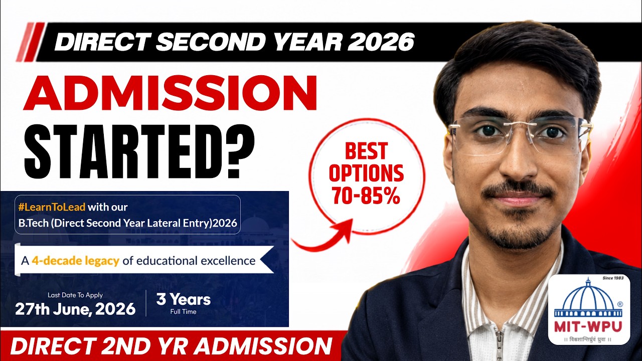 MIT-WPU Direct Second Year Admission🔥 Branch Preference Cutoff Fees | DSE Admission Process | MSBTE