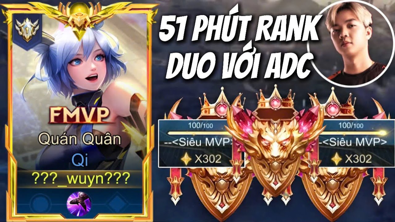 Tổng Hợp Những Trận Đấu Cuối Cùng Lên Rank 302* Của Wuyn ( Duo Rank Cùng ADC, Julius, Elly, Bear )
