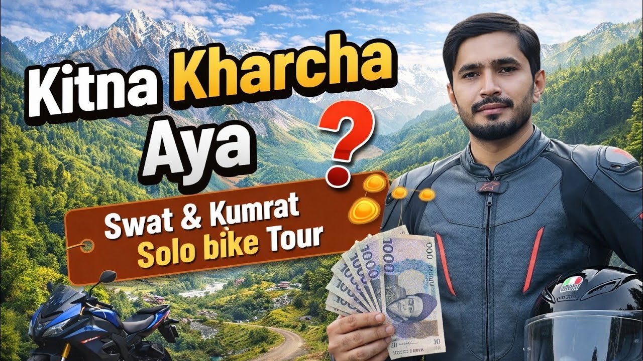 Karachi to Kumrat & Swat Solo Bike Ride | 30 Days Total Cost | Complete Budget | Naveed Show