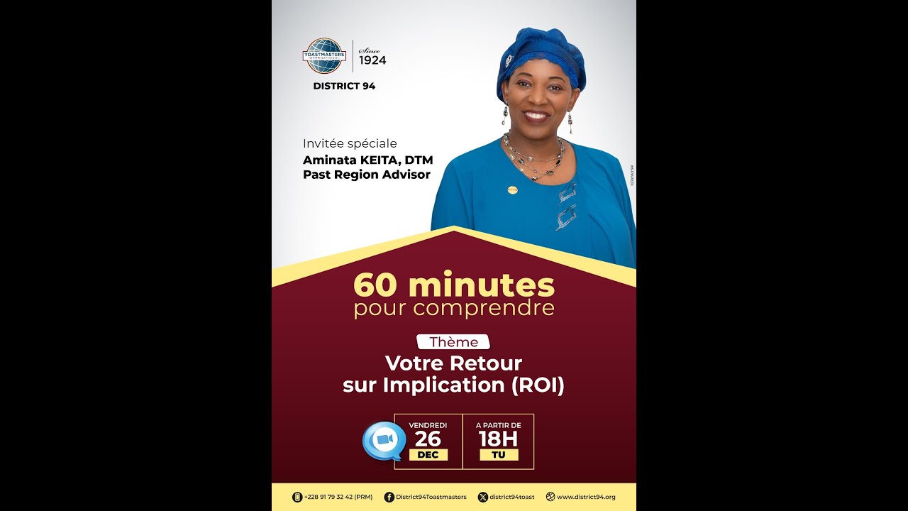 60 MINUTES POUR COMPRENDRE VOTRE IMPLICATION