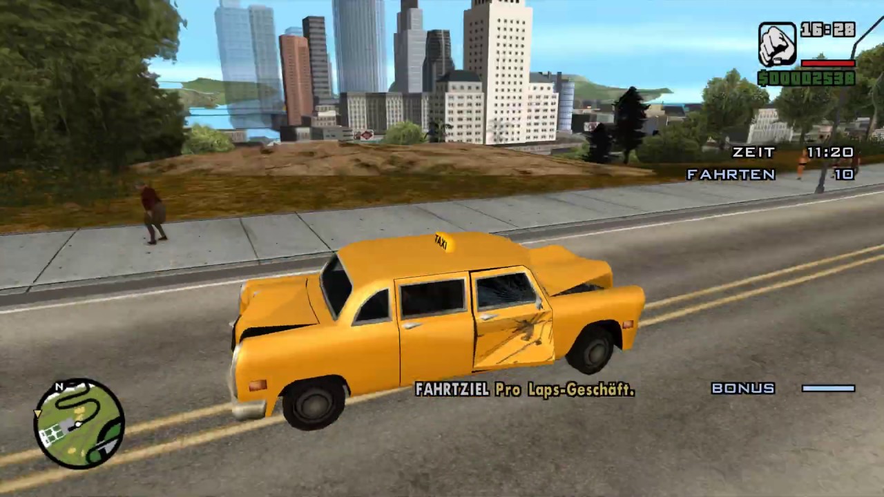 #Nostalgia #4k #60FPS GTA San Andreas: Mission 01_1 Taxi Mission (50 Fares)