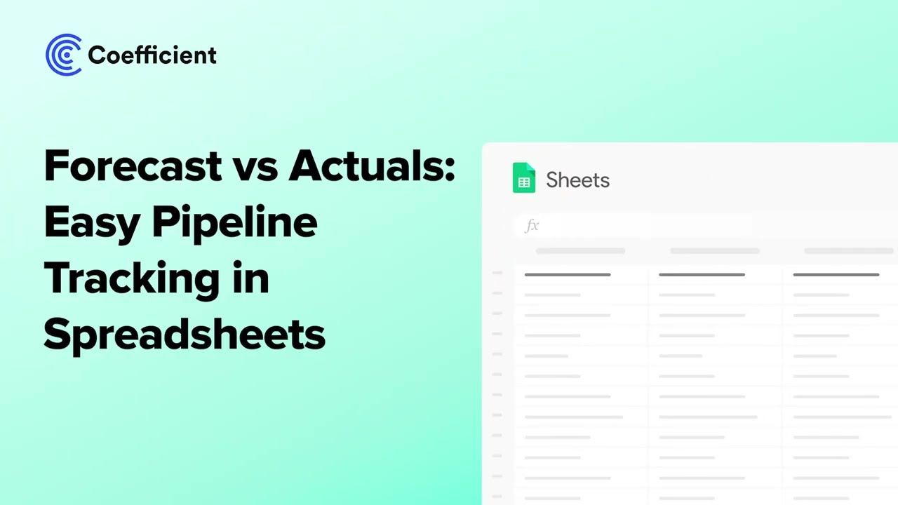 Forecast vs Actuals: Easy Pipeline Tracking in Spreadsheets (With Template)