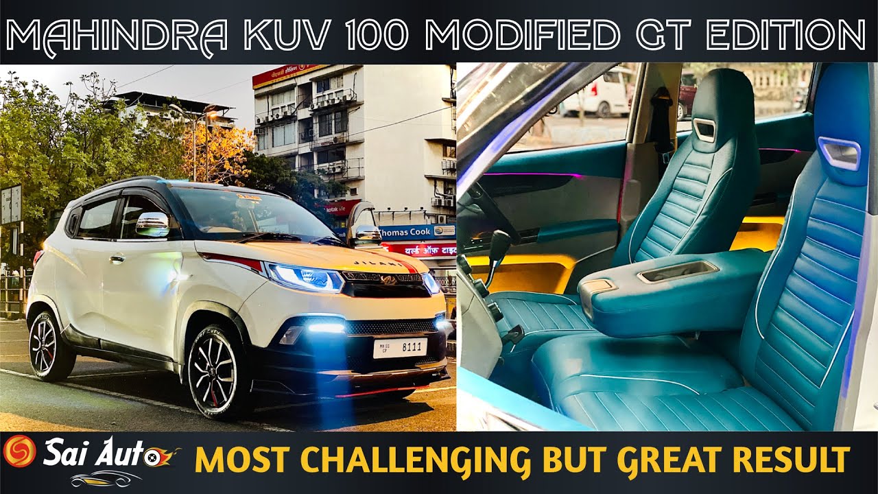 MAHINDRA KUV100 MODIFIED....!!GT EDITION📞98201 87037📞9820833594