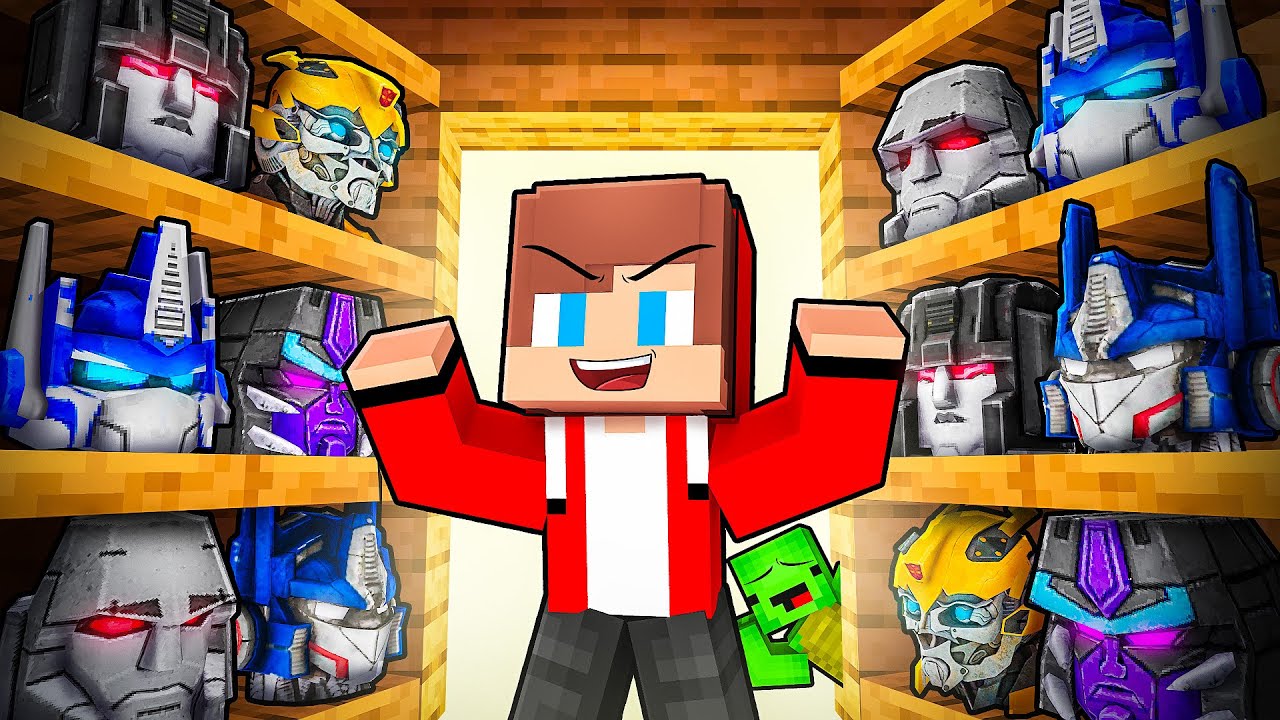 JJ Became TRANSFORMER to PRANK Mikey in Minecraft - Maizen