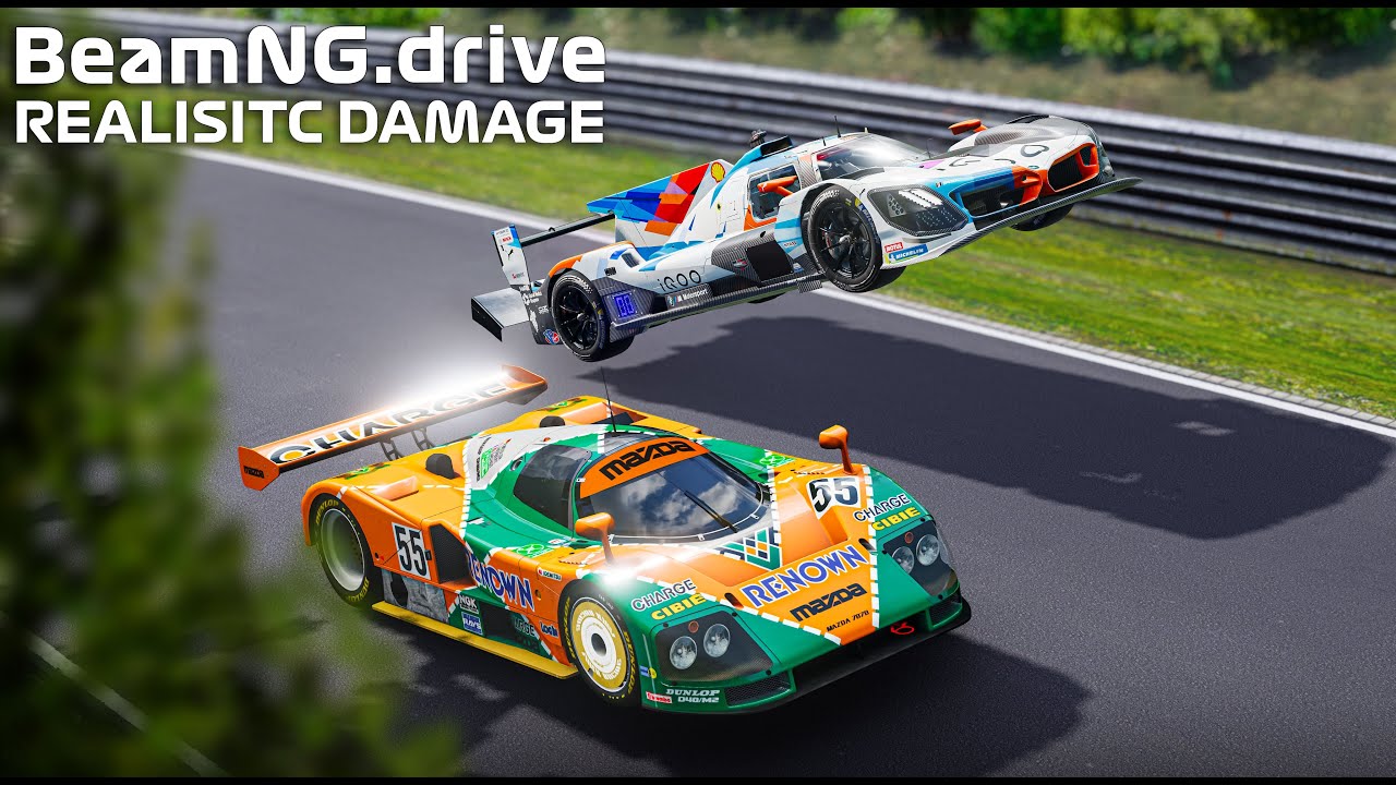 NURBURGRING Jump Compilation BUT With REALISTIC DAMAGE MODEL #17 | BeamNG Drive
