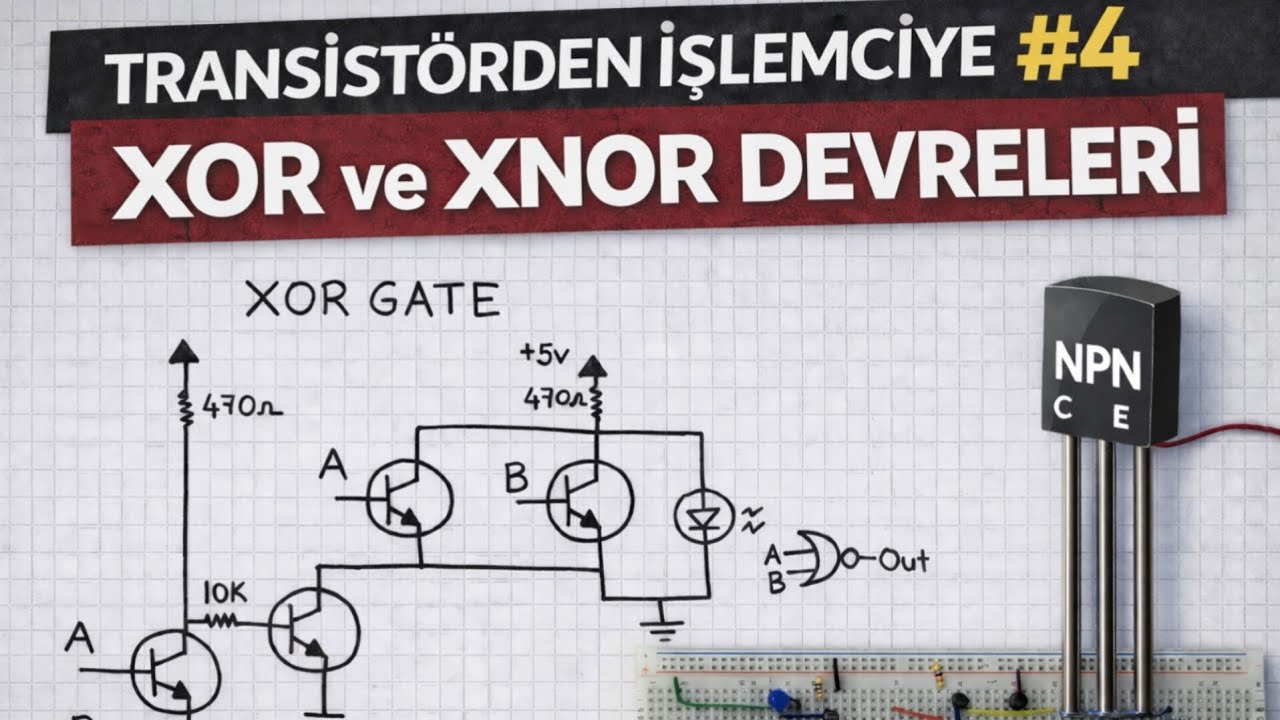 Xor & Xnor Devreleri Nasıl Kurulur? (Transistörden İşlemciye #4)