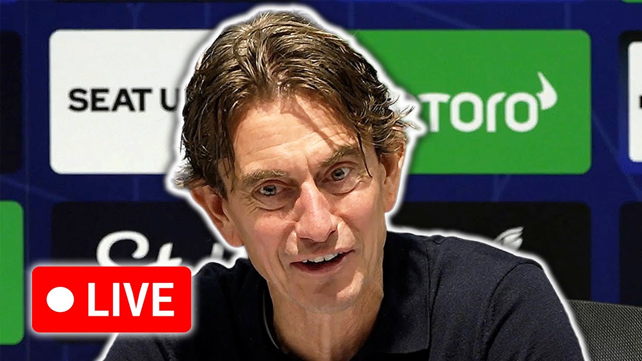 🔴 LIVE | Thomas Frank and David Moyes post-match press conference | Everton 0-3 Tottenham