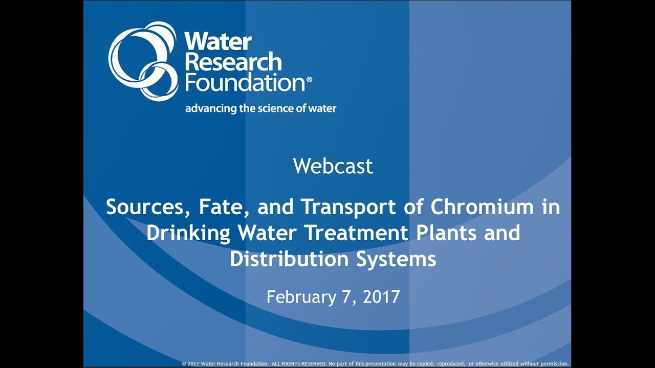 Sources, Chemistry, Fate, and Transport of Chromium in Drinking Water Treatment Plants