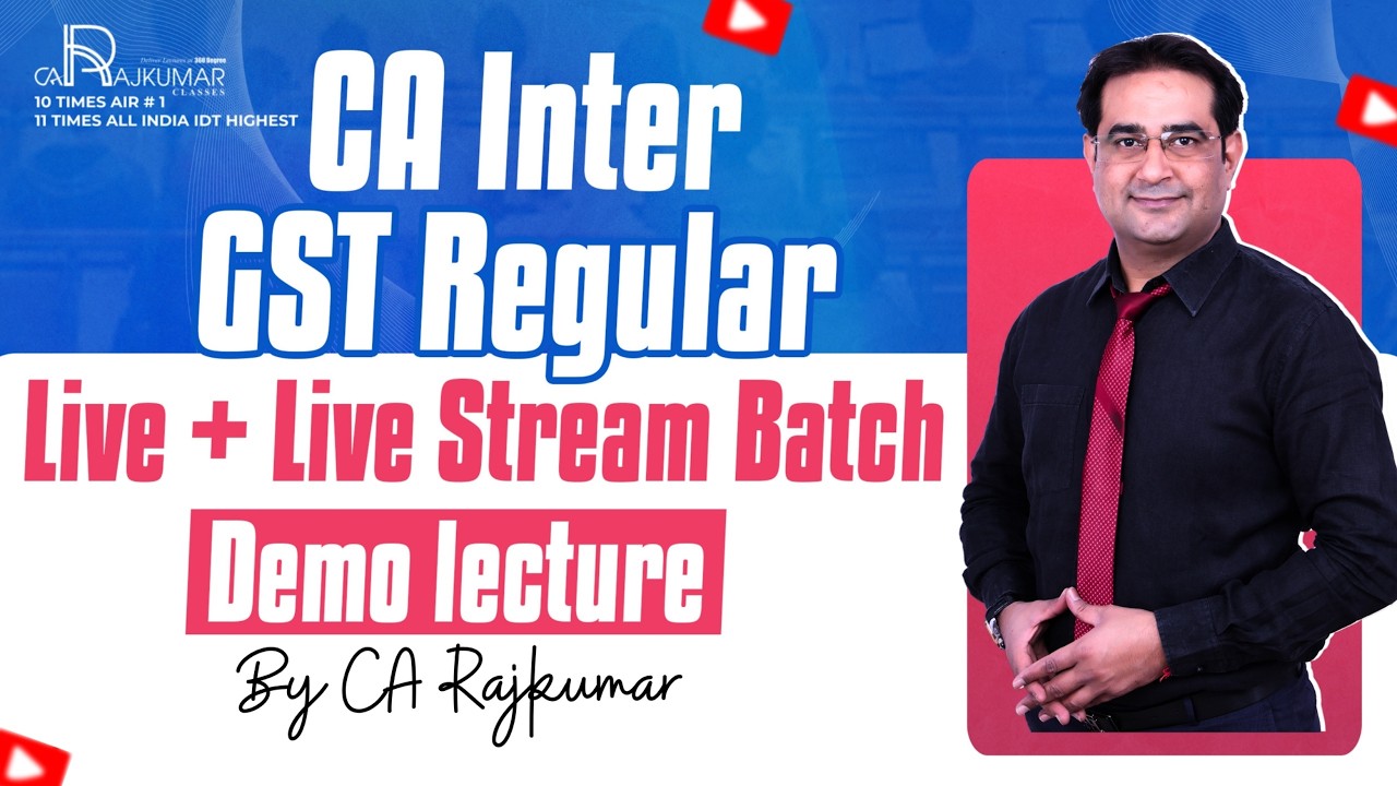 CA Inter GST Demo Lecture - 03  | GST Portal Explained 💻 | Must Watch For CA Students #CARajkumar