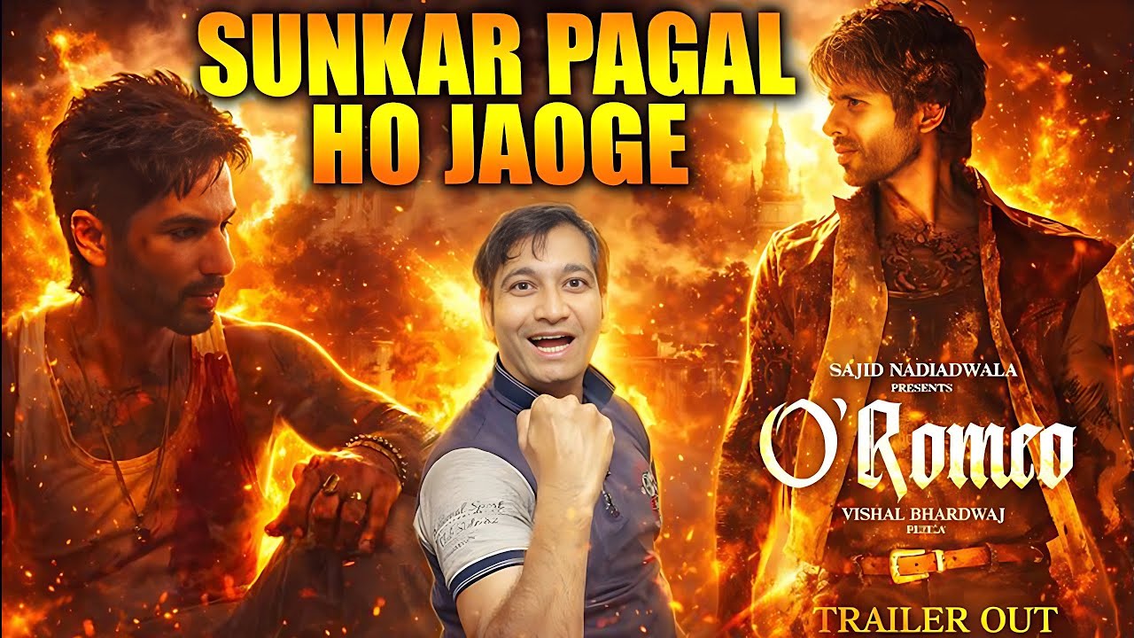 Shahid Kapoor O Romeo New Poster REACTION & Trailer Release Time ! O Rome Trailer Shocking News