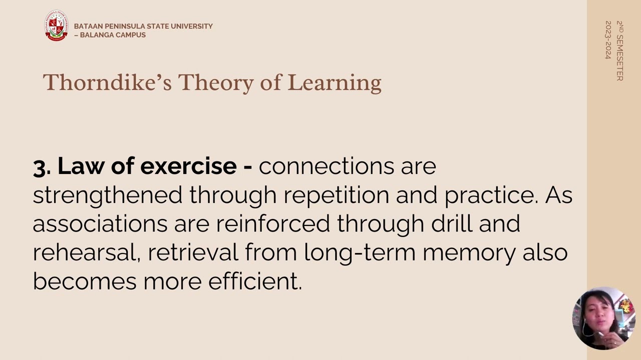 Theories of Learning: Behaviorism (Thorndike, Skinner, Tolman, and Bandura)
