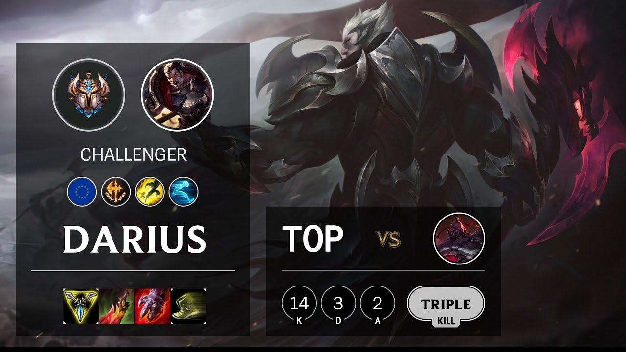 Darius Top vs Sion - EUW Challenger Patch 10.16