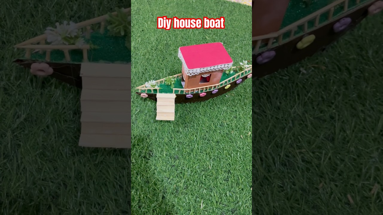 Diy house boat for school project 