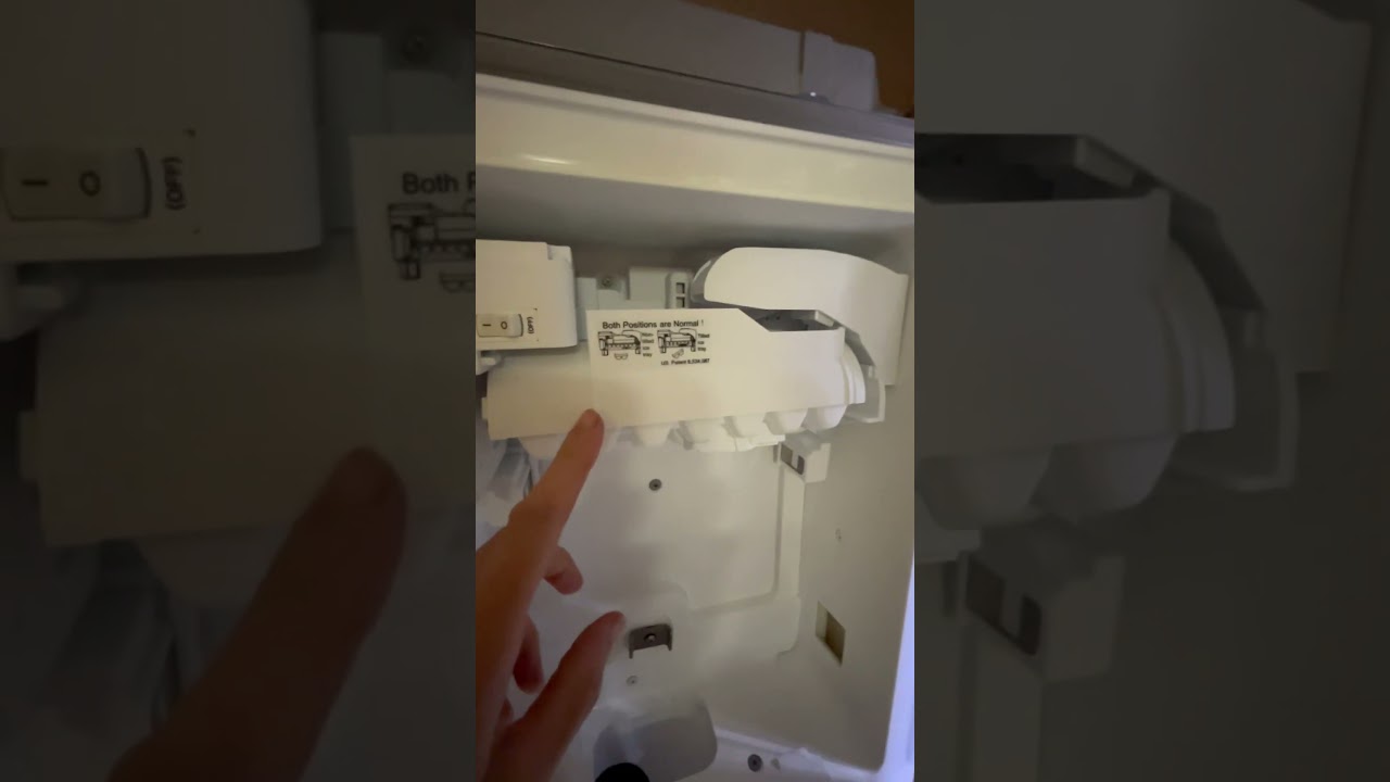 Video showing icemaker reset button