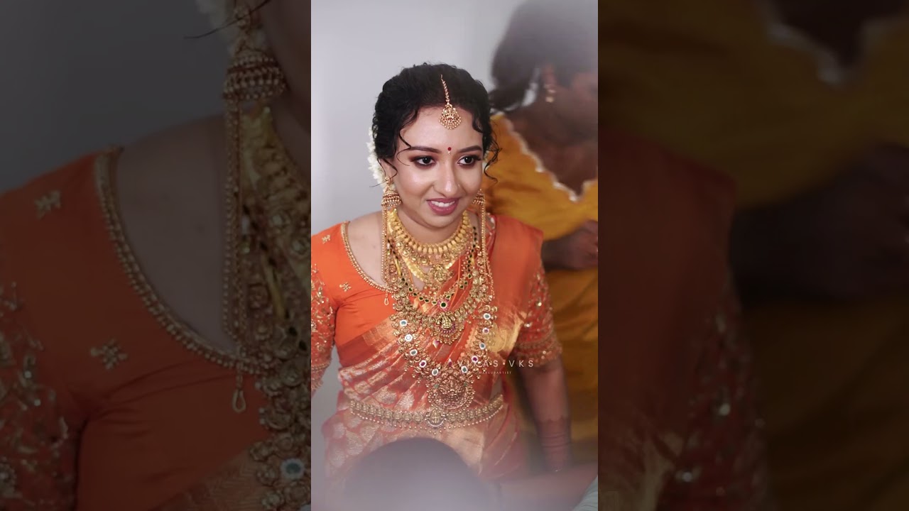 Guruvayur Индуистский свадебный макияж Керала | Викас Вкс Визажист #шорты #vikasvks #kerala