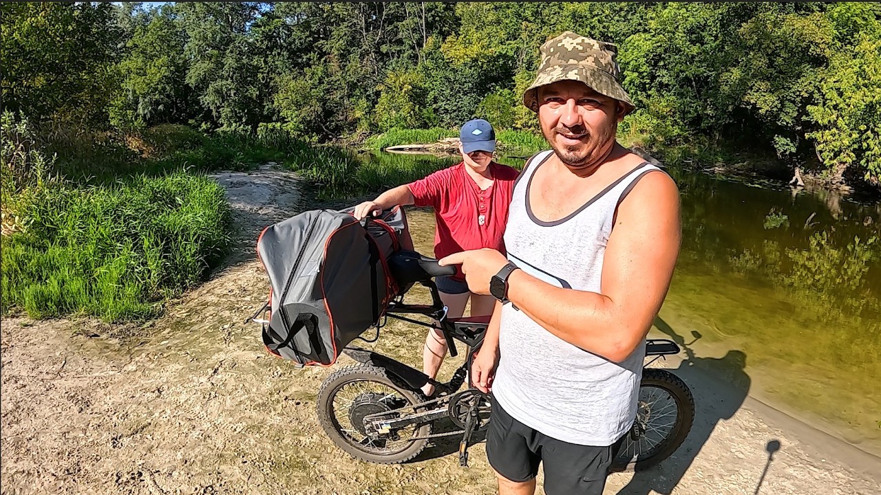 Распаковка kolibri K-220, лодка для велосипеда