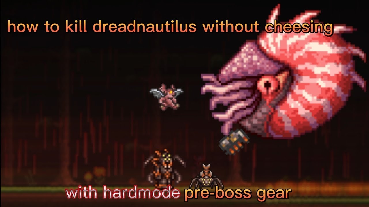 How to kill dreadnautilus in under 1 minute as a summoner [HM pre-boss gear] (no cheese strat)1.4.4