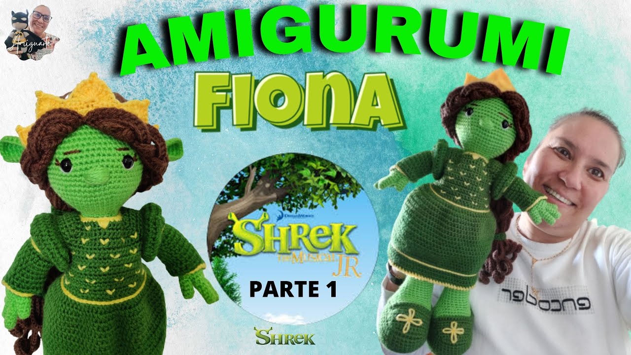FIONA💚💚💚Amigurumi #Passo a Passo#💚💚💚 PARTE 1