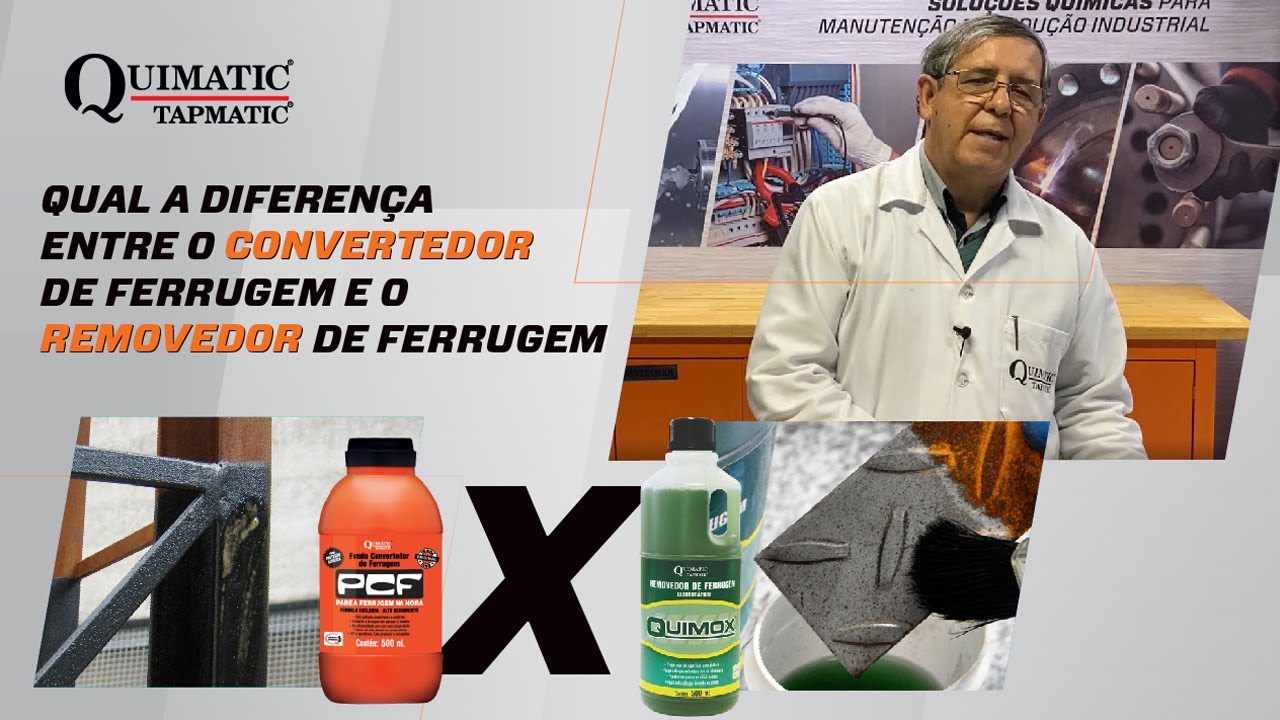 Diferença entre o Removedor de Ferrugem e Convertedor de Ferrugem