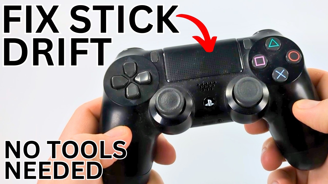 How To Fix Controller Drift PS4 - Fix PS4 Controller Analog Stick Drift - Easy No Tools